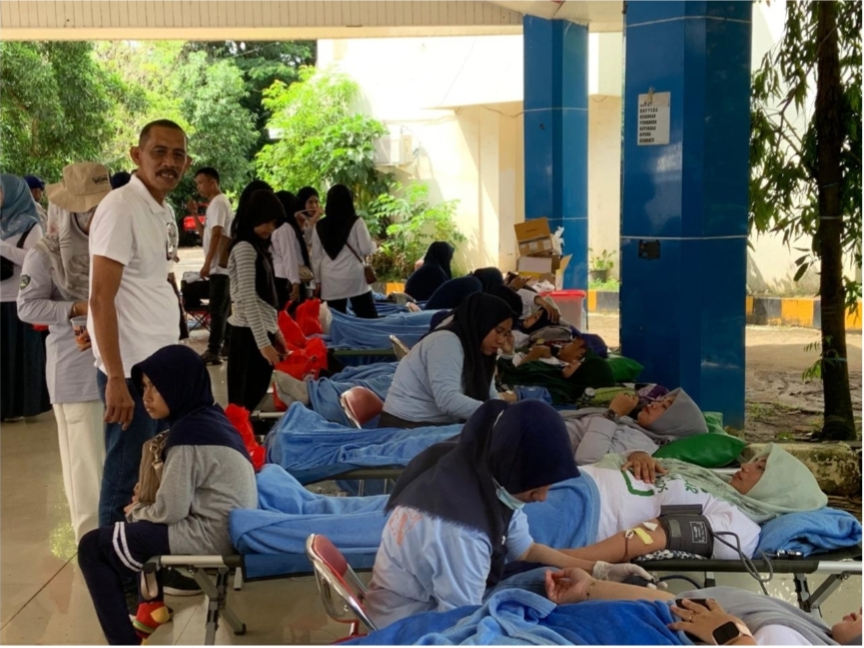 Pecah Rekor ! Donor Darah terbanyak dalam Sejajarah maros di HUT Ke 80 PGRI