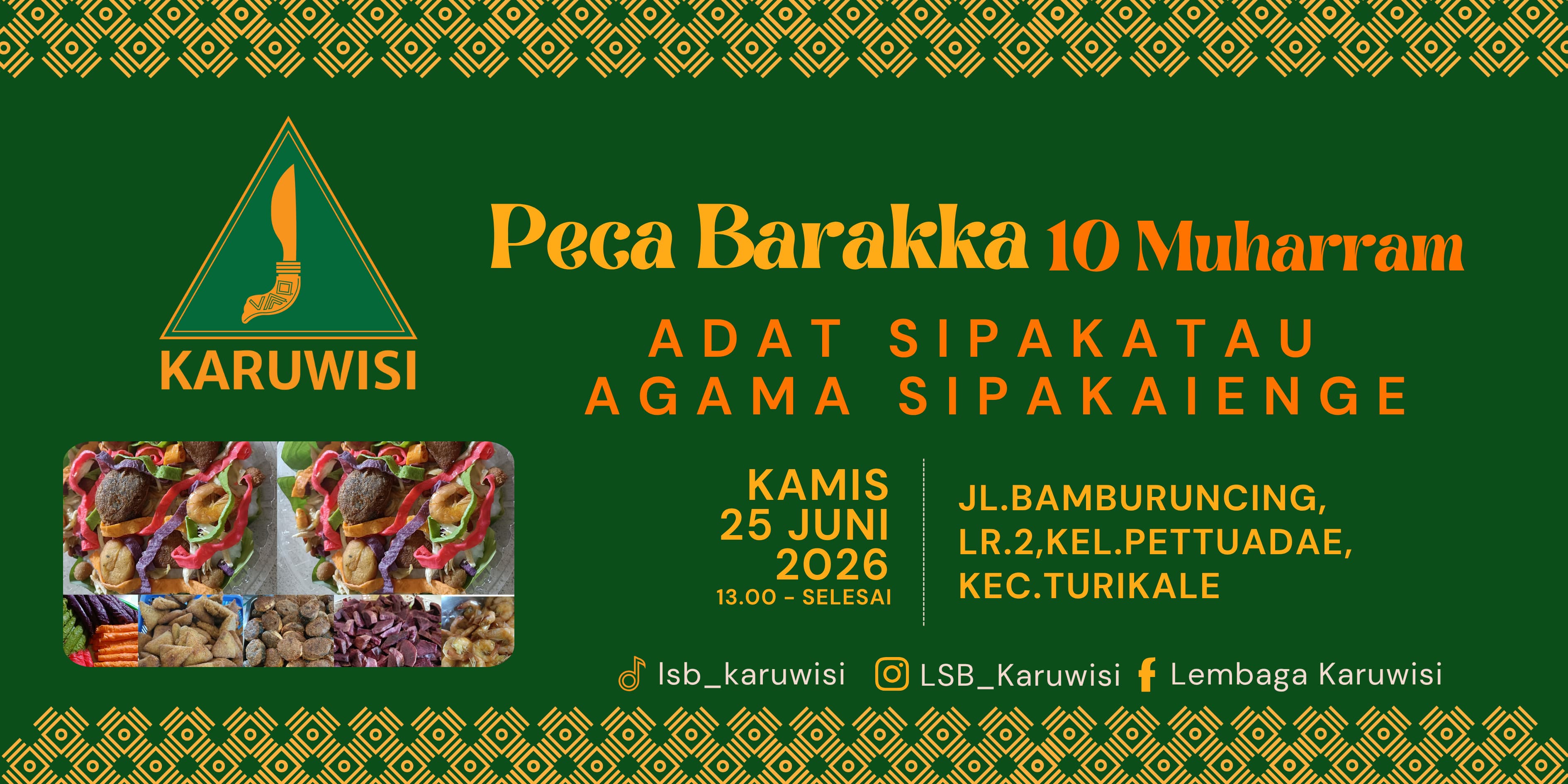Pendidikan Budaya: LSB Karuwisi Lestarikan Tradisi Peca Barakka 10 Muharram, Padukan Syiar Islam dan Budaya Lokal