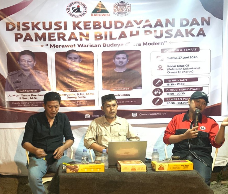 Maros Cultural Diversity: Diskusi Kebudayaan dan Pameran Bilah Pusaka Tegaskan Pentingnya Merawat Warisan Budaya di Era Modern