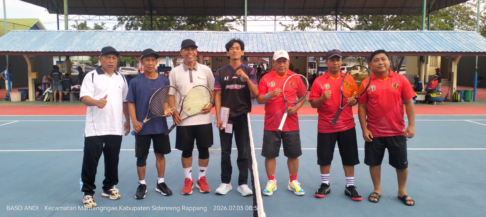 Aming Seke Apresiasi Perjuangan Tim Tenis PGRI Maros di Ajang PORSENIJAR Sidrap
