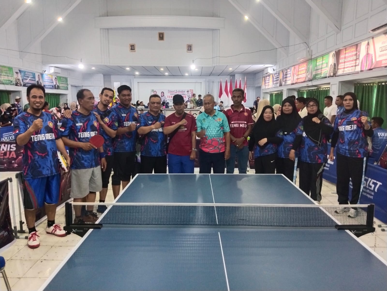PORSENIJAR PGRI Sulsel: Tampil Maksimal, Perjuangan Tim Tenis Meja PGRI Maros Terhenti di Babak Runner-Up