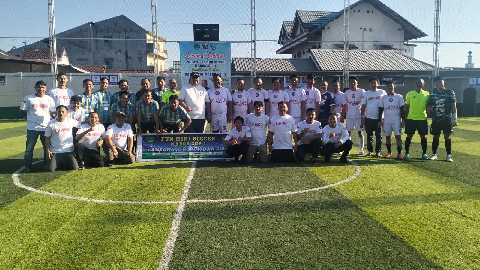 Peringati Hari Jadi Maros ke-67, Bupati Chaidir Syam Resmi Buka Turnamen Fun Mini Soccer ASN