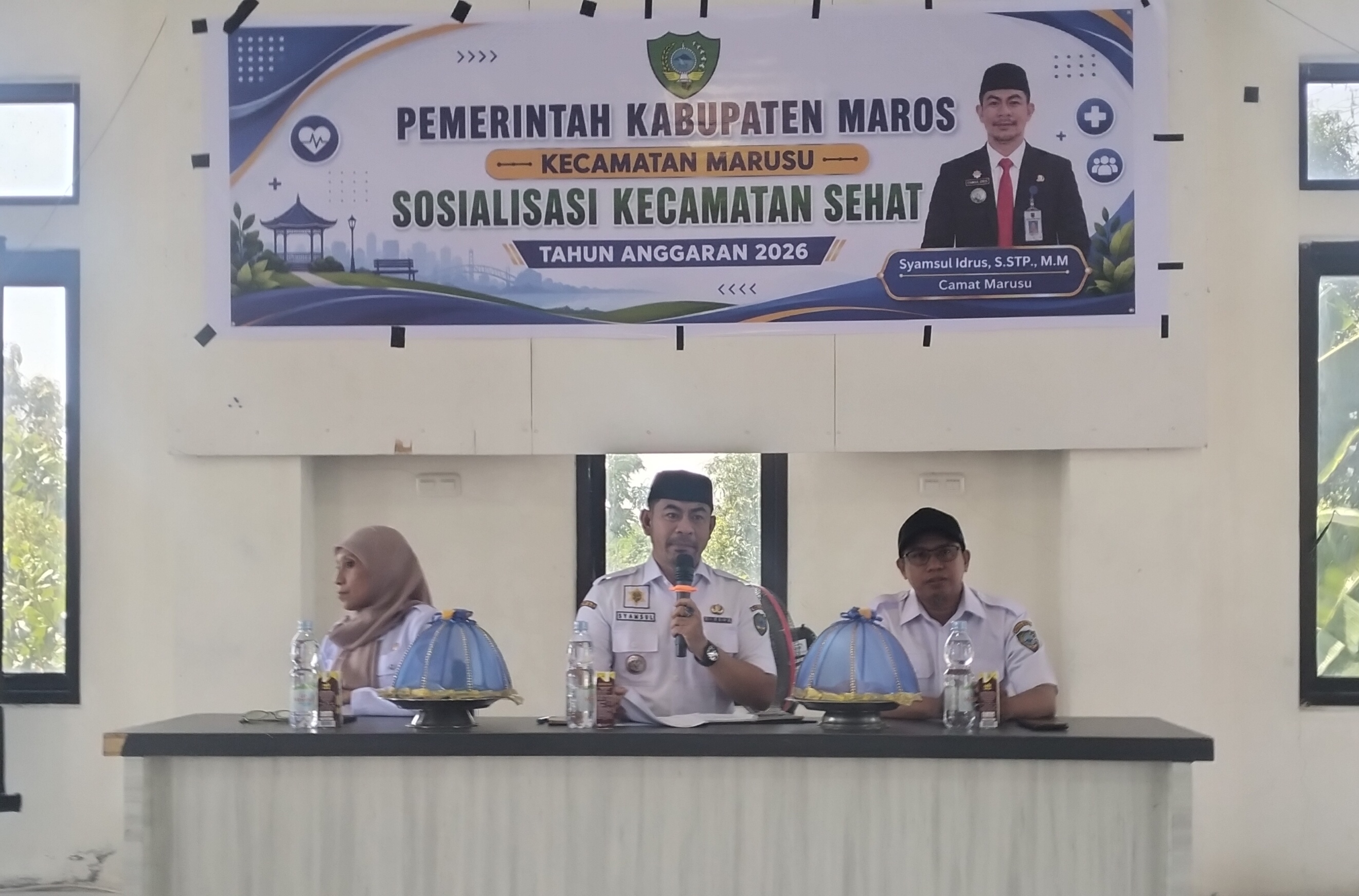 Sinergi Kecamatan dan PGRI Marusu Gelar Sosialisasi Kecamatan Sehat Sekaligus Pemantapan HUT Ke-81 RI