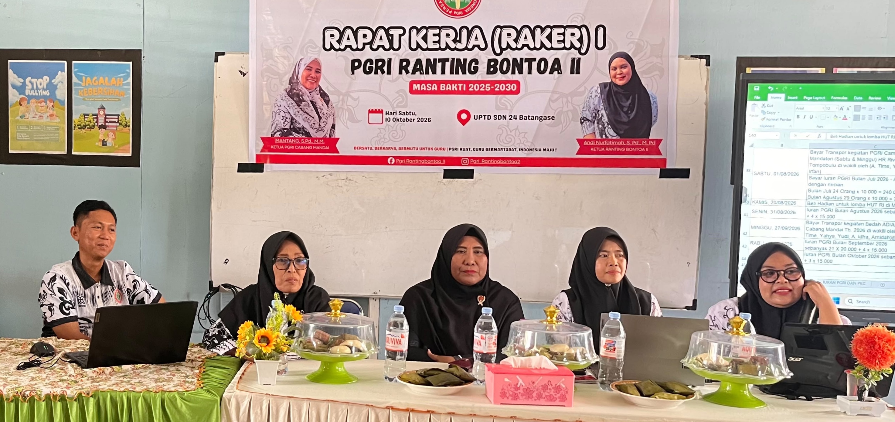 PGRI Ranting Bontoa II Gelar Rapat Kerja (Raker) Masa Bakti 2025–2030, Perkuat Sinergi dan Komitmen Memajukan Organisasi Guru